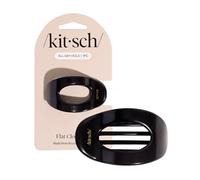 Kitsch Petite pince plate en plastique recyclé Noir