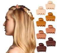 Kitsch Petites pinces à cheveux pour femmes et filles - Mini pinces à cheveux - Accessoires pour cheveux - Style quotidien - Recyclés - Cadeau idéal pour femme Sedona - Lot de 8 pièces