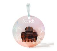 Kitsch Pince à cheveux en plastique recyclé - Accessoires pour cheveux pour femmes, idéale pour les filles avec des cheveux épais et fins, respectueux de l'environnement, motif tortue - 1 pièce,