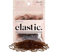 Kitsch Pro sans accrocs Mini Gummy élastique Cheveux Bandes pour coiffure, tresses, queues de cheval Cheveux cravates pour les tout-petits, 100 graines
