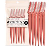 Kitsch Rasoir dermaplaning visage femme, 6 pièces, Corail