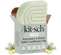 Kitsch Rosemary & Biotine - Après-shampoing naturel pour cheveux bouclés ou droits, en plastique, sans parabènes et sans sulfates - 2,7 oz