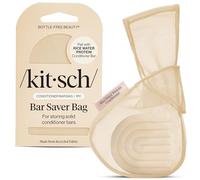 Kitsch Sac économiseur de savon - Pochette en maille recyclée pour barre de savon de riz, eau, protéines, après-shampooing, porte-savon pour préserver le savon en bar, respectueux de l'environnement