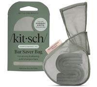 Kitsch Sac économiseur de savon - Pochette en maille recyclée pour barre de shampooing au romarin et à la biotine, porte-savon pour préserver le savon, respectueux de l'environnement, sac à savon