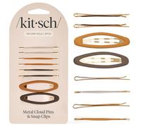 Kitsch Sedona Lot de 8 épingles nuage en métal et clips à pression