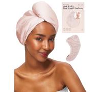 Kitsch Serviette de séchage en microfibre pour femme - Super absorbante - Séchage rapide, anti-frisottis - Pour cheveux longs et courts, humides et bouclés - Blush