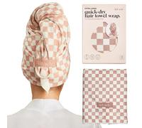 Kitsch Serviette en microfibre XL pour femme - Serviette en microfibre, super absorbante, séchage rapide, anti-frisottis - pour cheveux longs et courts, turban pour femme, cheveux mouillés et bouclés,