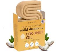 Kitsch Shampooing Stick à l'huile de noix de coco - Shampooing hydratant profond pour cheveux bouclés - Sans danger pour les cheveux colorés - Sans paraben