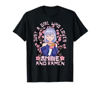Kitschy Fleurs de Cerisier Japonais - Ramen Anime Fille T-Shirt