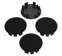 KitsPro Cache moyeux 62mm Capuchons de Centre de Roue, Lot de 4 (Noir Mat, Extérieur 62MM, Intérieur 56MM)