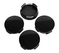 KitsPro Lot de 4 Cache-moyeux extérieur : 63 mm Intérieur : 61 mm Noir Brillant
