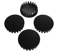 KitsPro Lot de 4 Cache-moyeux, extérieur : 83 mm, intérieur : 73 mm, Noir Mat