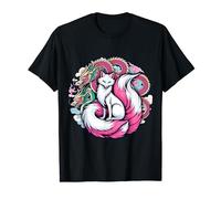 Kitsune Folklore japonais à neuf queues de renard fantaisie T-Shirt