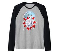 Kitsune Fox Japonais à Neuf queues Renard créature Magique Manche Raglan