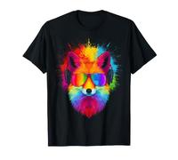 Kitsune Fox Lunettes de Soleil Motif Casque T-Shirt