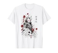 Kitsune Fox Mask Japanese Samurai Gothic Horror Aesthetic T-Shirt