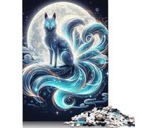'Kitsune Fox Neon Japan' Poster, Picture, Metal Print, Paint by Jaycee MC Puzzle 1000 Pièces Educa Jouet en Bois Cadeau Unique Décoration Intérieure Jeu Éducatif Challenge Toy pour Adultes Et Enfants