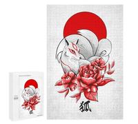 Kitsune Japanese Fox Puzzle pour adolescents 1000 pièces Jouet anti-stress améliore la mémoire 1000 pièces