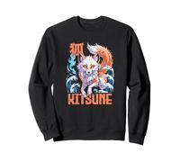 Kitsune Kanji Fox Spirit Rétro Anime Japon Souvenir Sweatshirt