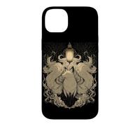Kitsune Lanterne à l'esprit Japonais Renard à Neuf queues Coque pour iPhone 14 Plus