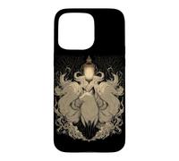 Kitsune Lanterne à l'esprit Japonais Renard à Neuf queues Coque pour iPhone 15 Pro Max