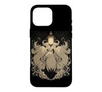 Kitsune Lanterne à l'esprit Japonais Renard à Neuf queues Coque pour iPhone 16 Pro Max
