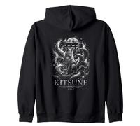 Kitsune, l'esprit Intelligent, Renard Japonais, Lune Sweat à Capuche
