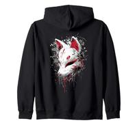 Kitsune Masque Anime Manga Dark Art Sweat à Capuche