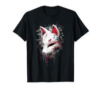 Kitsune Masque Anime Manga Dark Art T-Shirt