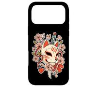 Kitsune Masque Cerise Katana Renard Coque pour iPhone 17 Pro Max