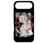Kitsune Masque Renard Samouraï Démon Manga Art Dark Japanese Anime Coque pour iPhone Air