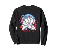 Kitsune Renard À Neuf Queues Folklore Japonais Sakura Sweatshirt