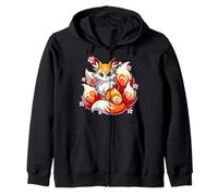 Kitsune Renard Folklore Japonais Anime Manga Tradition Sweat à Capuche