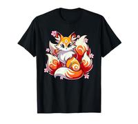 Kitsune Renard Folklore Japonais Anime Manga Tradition T-Shirt