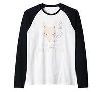 Kitsune Renard Japonais Fox Spirit Folklore Japonais Yokai Manche Raglan