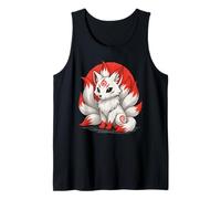 Kitsune Rieur Japonais Renard À Neuf Queues Anime Manga Débardeur