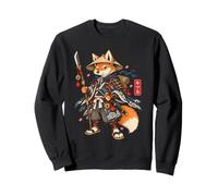 Kitsune Samurai Fox Ronin T-Shirt Guerrier Japonais Sweatshirt