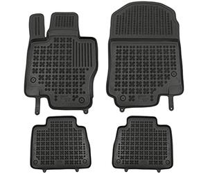 KITT 201726 Tapis de Sol en Caoutchouc sans Odeur avec Bord renforcé Noir