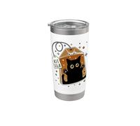 Kittea Cute Cat In Tea Bag Kitten Lovers Tea Fans Gobelet isotherme en acier inoxydable double paroi