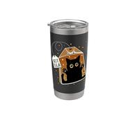 Kittea Cute Cat In Tea Bag Kitten Lovers Tea Fans Gobelet isotherme en acier inoxydable double paroi