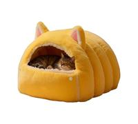 Kitten Bed - Warm Sleeping Pet Hideaway Shelter, Cat Cave House Tent, Easy Clean Comfortable Design, Soft Plush Cat Sleeping Bed for Indoor, Bedroom, Balcony, Apartment, Home