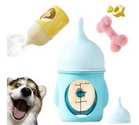 Kitten Bottle Feeding Kit,Kitten Feeding Bottle,Puppy Bottles for Nursing Puppy Milk, Reusable Anti-Choking Pet Feedings Bottles, for Kittens Puppies Small Animals (Blue, 80ml)