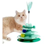 Kitten Circle Game - Suivi interactif du Chat, système de Course à Billes, Exercice du Corps Mental | Jouet pour Chat pour l'entraînement Physique, Stimulation de l', activité, réduction Stre