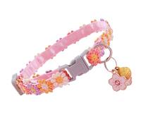 Kitten Collar Breakaway - Colorful Flower Cat Adjustable Necklace | Cute Pet Supplies, Kitten Collar Neck Decor for Kitten, Small Animals