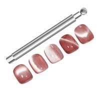 Kitten Eye Magnet For Nails - Metal Double-Ended Nail Magnet | Manicure Ergonomic Grip Beauty Tool For Salon Home Dating Studio Professionals, This Accessory Appeals To Women, Teens