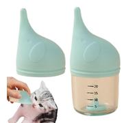 Kitten Feeding Bottle, Elephant Shape Feeder, Small Puppy Nipple, Anti-Choking Design, Easy Squeeze, 1.81x4.65 Inches, Ideal For Indoor Outdoor Pet Care Necessity