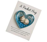 Kitten Hug Keepsake Ornament - Cute Heart Style Positive Display Card Emotional Token, Motivational Decorative Piece | Women Teens Family Christmas Holiday Encouragement Gift Message Happiest