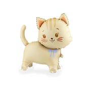 PartyDeco Ballon gonflable Chat sur roues 61 x 65 cm (à remplir avec de l'air)