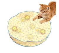 Kitten Play Mat - Oxford Cloth, Interactive Ball, Cat Enrichment Toy | Durable Oxford Mat With Built-in Rolling Ball Track, Crinkle Sound Layers For Indoor Kitten Play Boredom Relief Exercise Pet