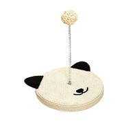 Kitten Scratch Post, Interactive Sisal Cat Toy, Interactive Furniture Protector Built-in Bell Mental Physical Exercise for Grinding, 8.66x6.89x6.89 inches